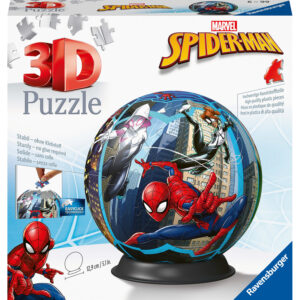 Ravensburger - 3d puzzle puzzle ball spiderman, 72 pezzi, 6+ anni - RAVENSBURGER 3D PUZZLE, Avengers, Spiderman