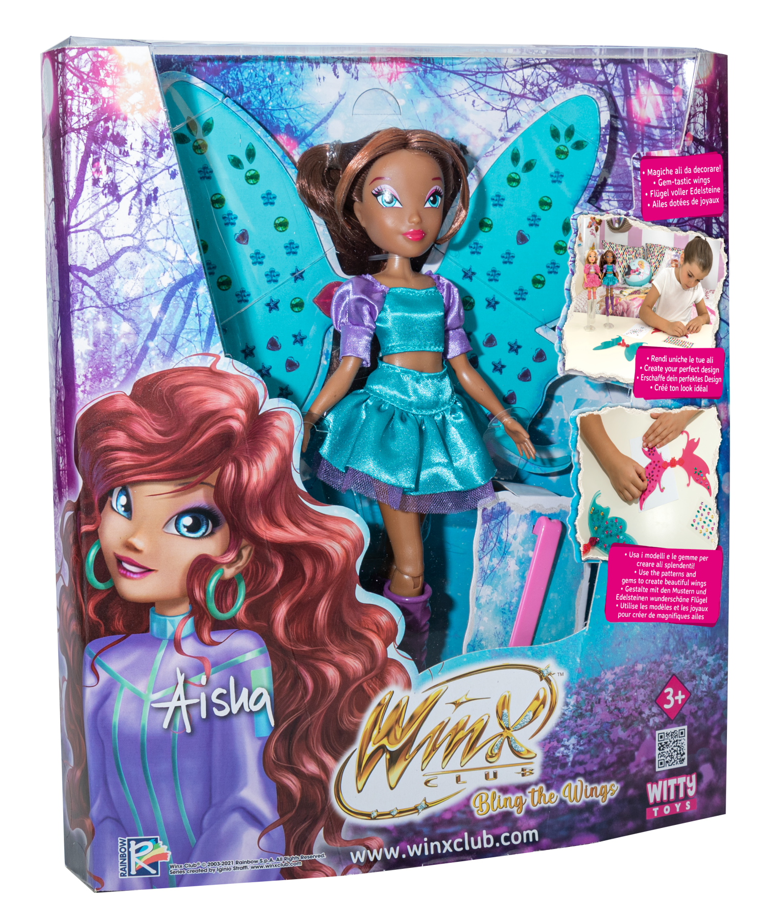 Winx doll - bambola bling the wings personaggio aisha alta cm 23 - WINX