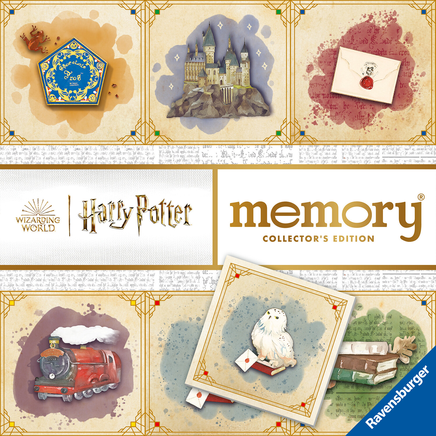Ravensburger - memory® harry potter's collector edition, 64 tessere, gioco da tavolo, 3+ anni - RAVENSBURGER