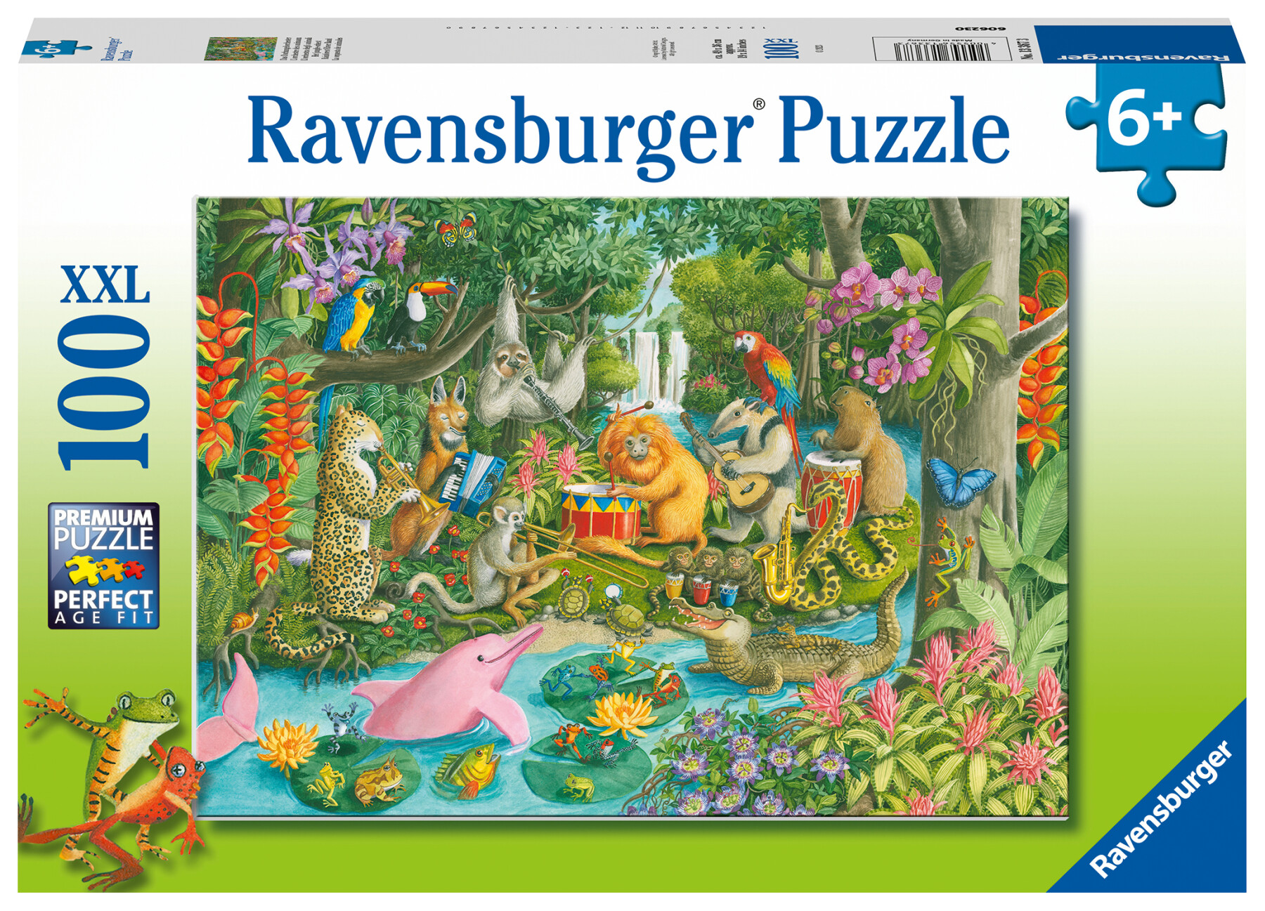 Ravensburger - puzzle l'orchestra degli animali, 100 pezzi xxl, età raccomandata 6+ anni - RAVENSBURGER
