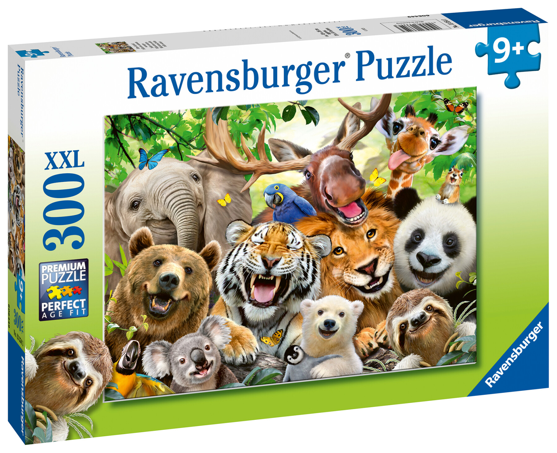 Ravensburger - puzzle selfie selvatico, 300 pezzi xxl, età raccomandata 9+ anni - RAVENSBURGER
