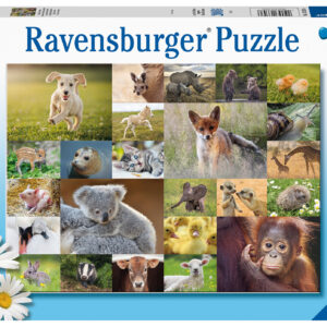 Ravensburger - puzzle i cuccioli del mondo, 200 pezzi xxl, età raccomandata 8+ anni - RAVENSBURGER