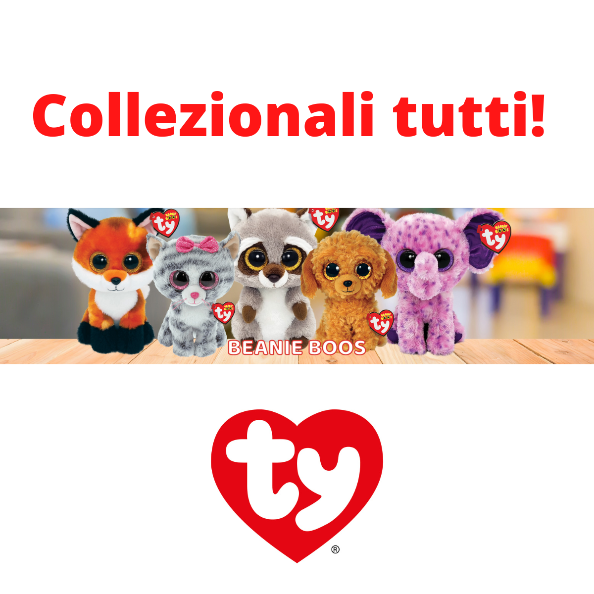 Ty – peluche – beanie boos – squeaker topo – occhi glitter – il peluche con gli occhi grandi scintillanti – 15 cm – 36192 - TY