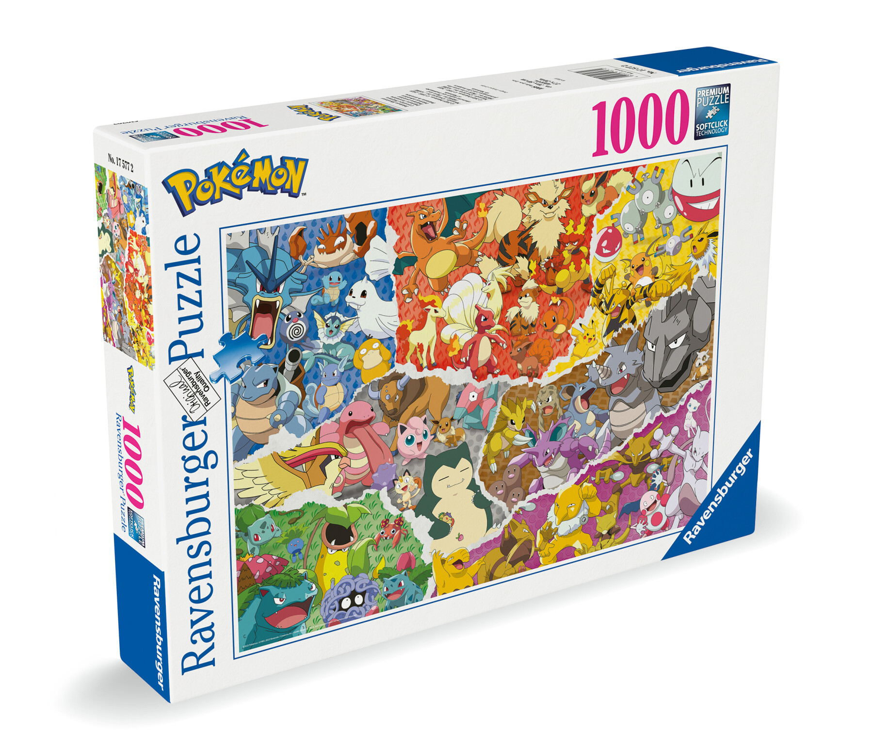 Ravensburger - puzzle pokémon, 1000 pezzi, puzzle adulti - POKEMON, RAVENSBURGER