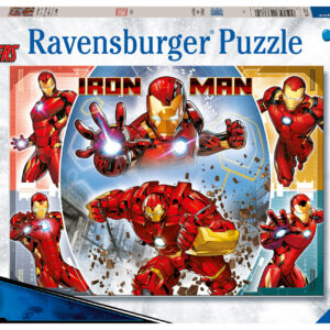 Ravensburger - puzzle iron man, 100 pezzi xxl, età raccomandata 6+ anni - RAVENSBURGER, Avengers