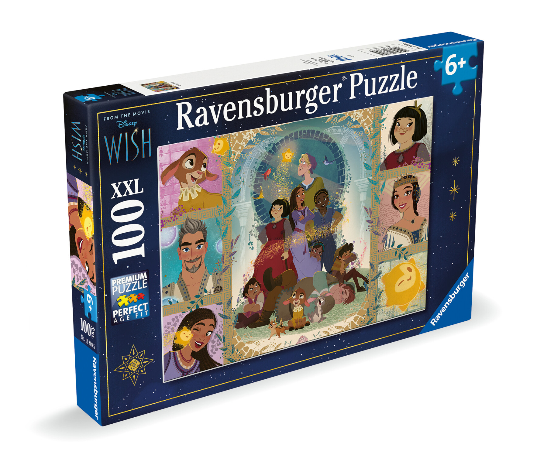 Ravensburger - puzzle wish 100 pezzi xxl, età raccomandata 6+ anni - DISNEY PRINCESS, RAVENSBURGER