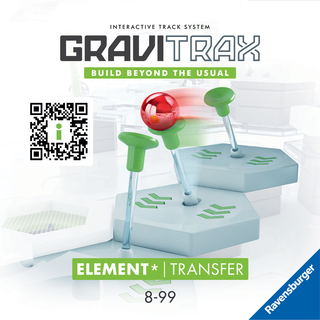 Ravensburger gravitrax transfer, gioco innovativo ed educativo stem, 8+ anni, accessorio - GRAVITRAX