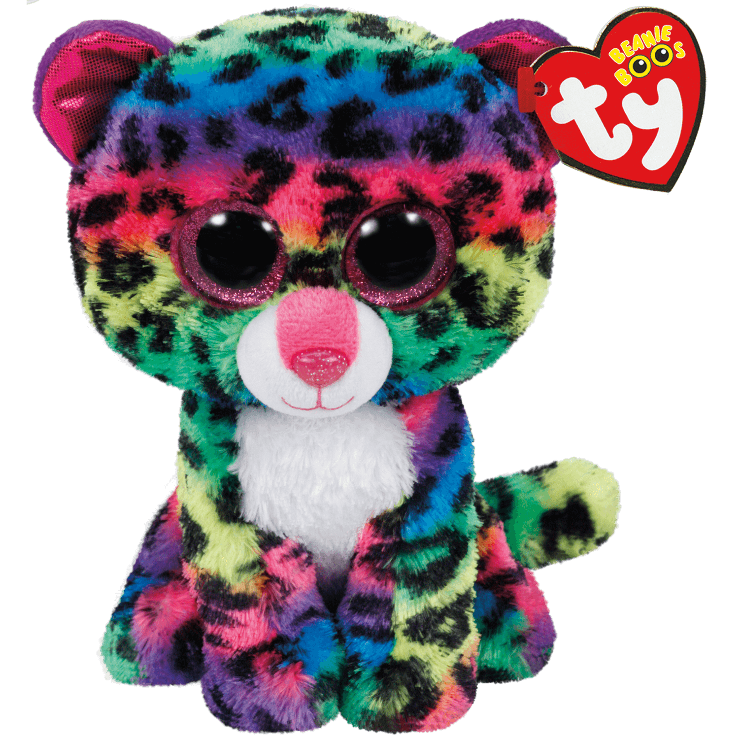 Ty – peluche – beanie boos – dotty – occhi glitter – il peluche con gli occhi grandi scintillanti – 15 cm – 37189 - TY