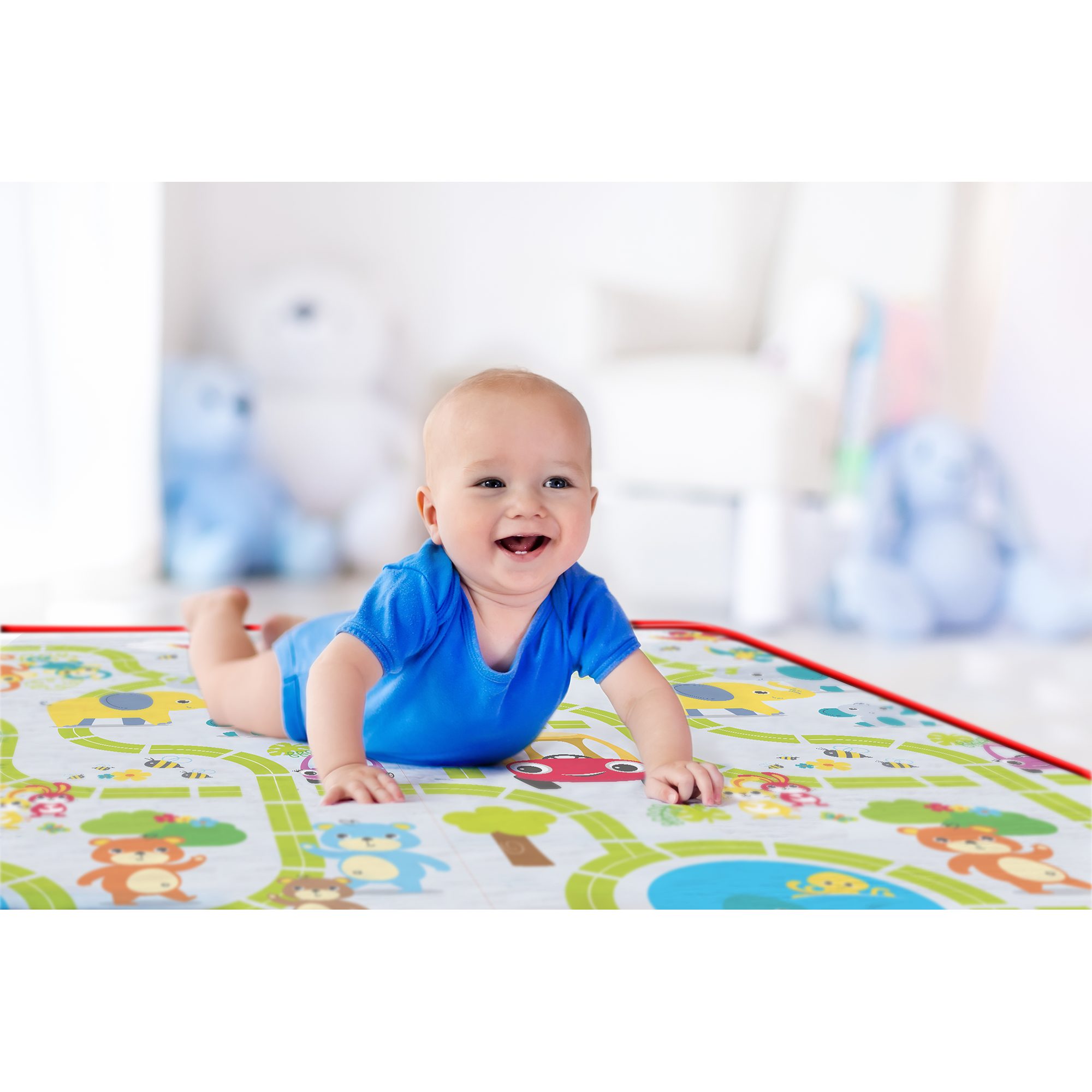 Baby Smile - Alfombra EVA tapete puzzle, Bruin Infantil Baby Inspire