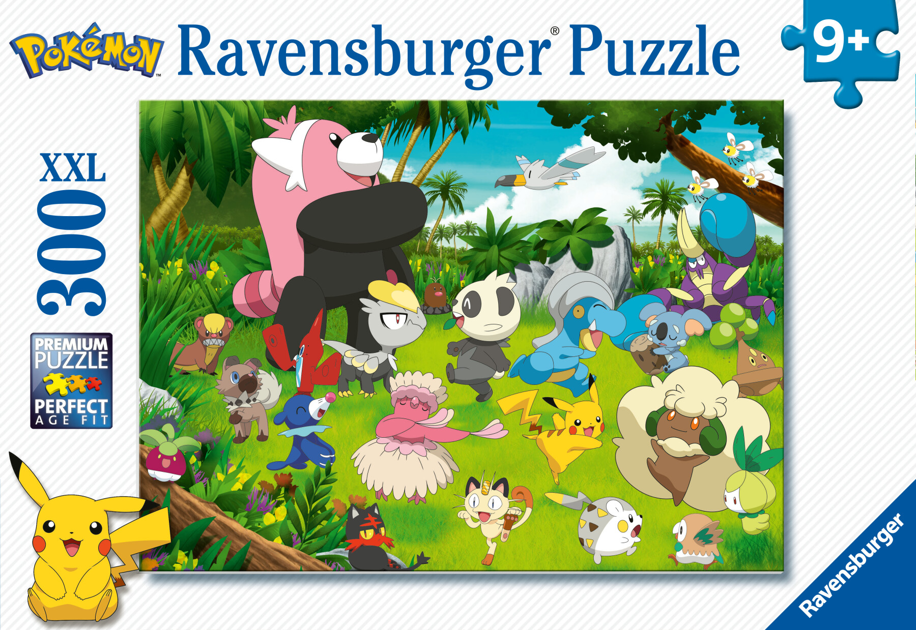 Ravensburger - puzzle pokémon, 300 pezzi xxl, età raccomandata 9+ anni - POKEMON, RAVENSBURGER