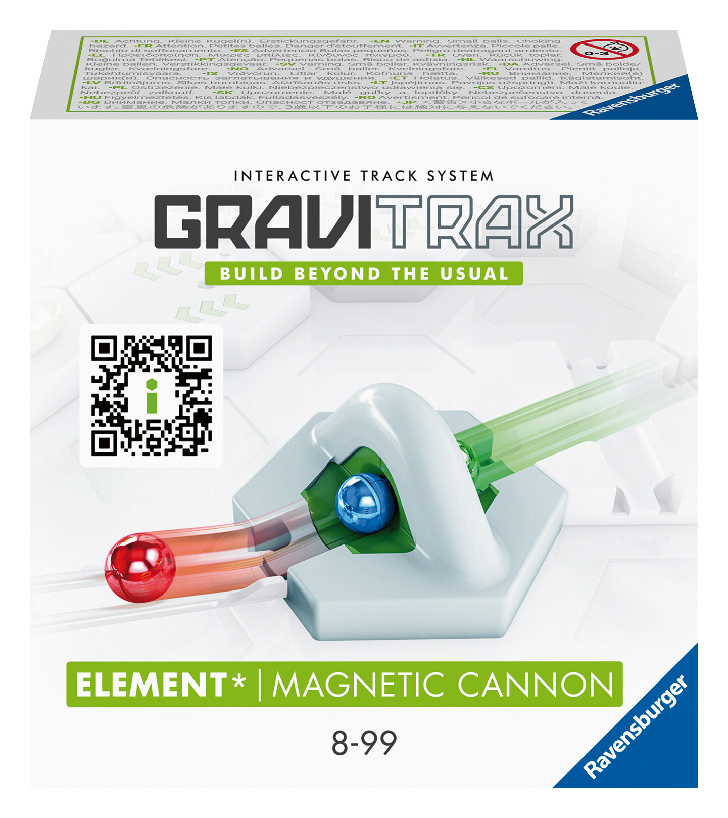 Ravensburger gravitrax magnetic cannon, gioco innovativo ed educativo stem, 8+ anni, accessorio - GRAVITRAX