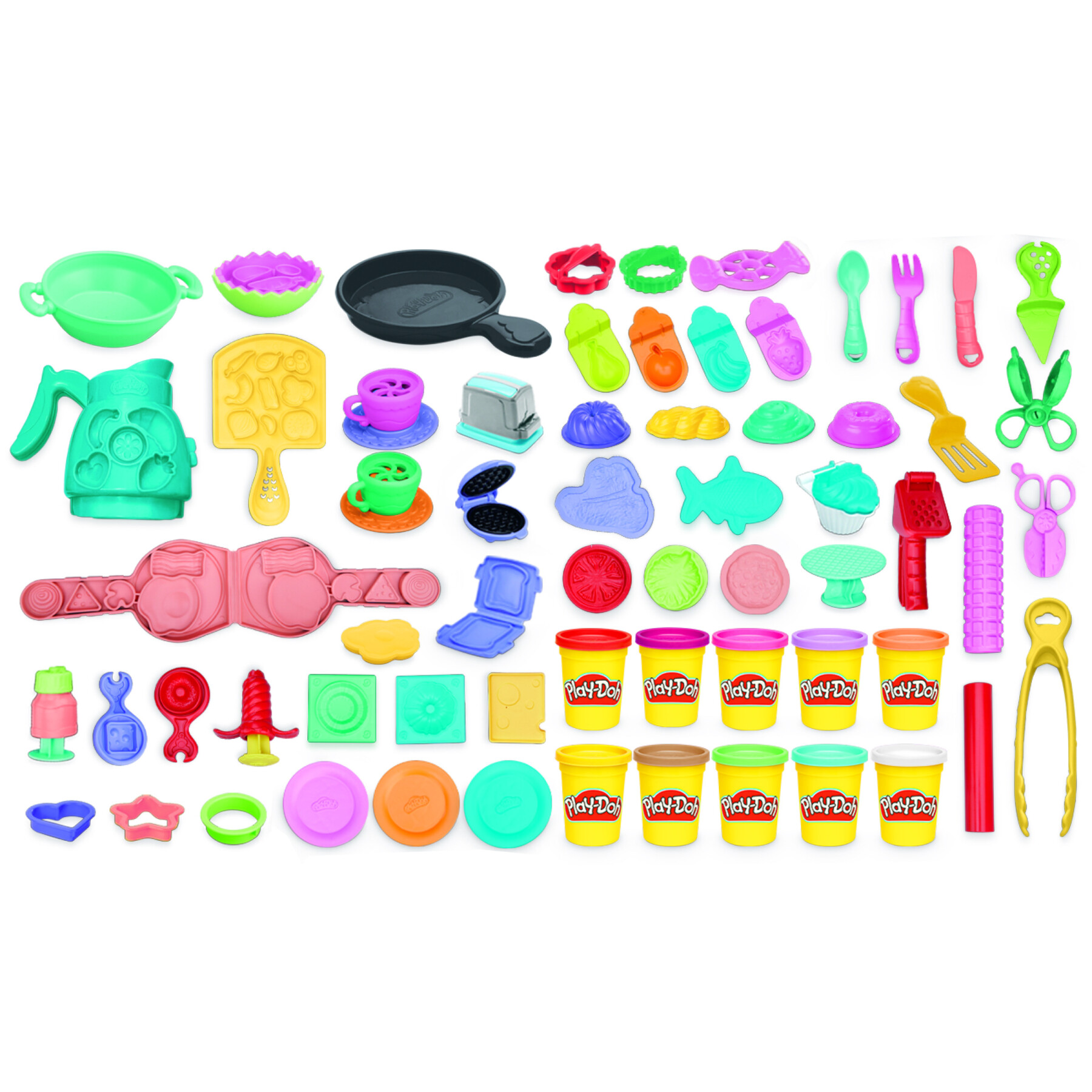 Play-doh, brunch set, playset cucina con set di accessori - PLAY-DOH