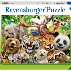 Ravensburger - puzzle selfie selvatico, 300 pezzi xxl, età raccomandata 9+ anni - RAVENSBURGER