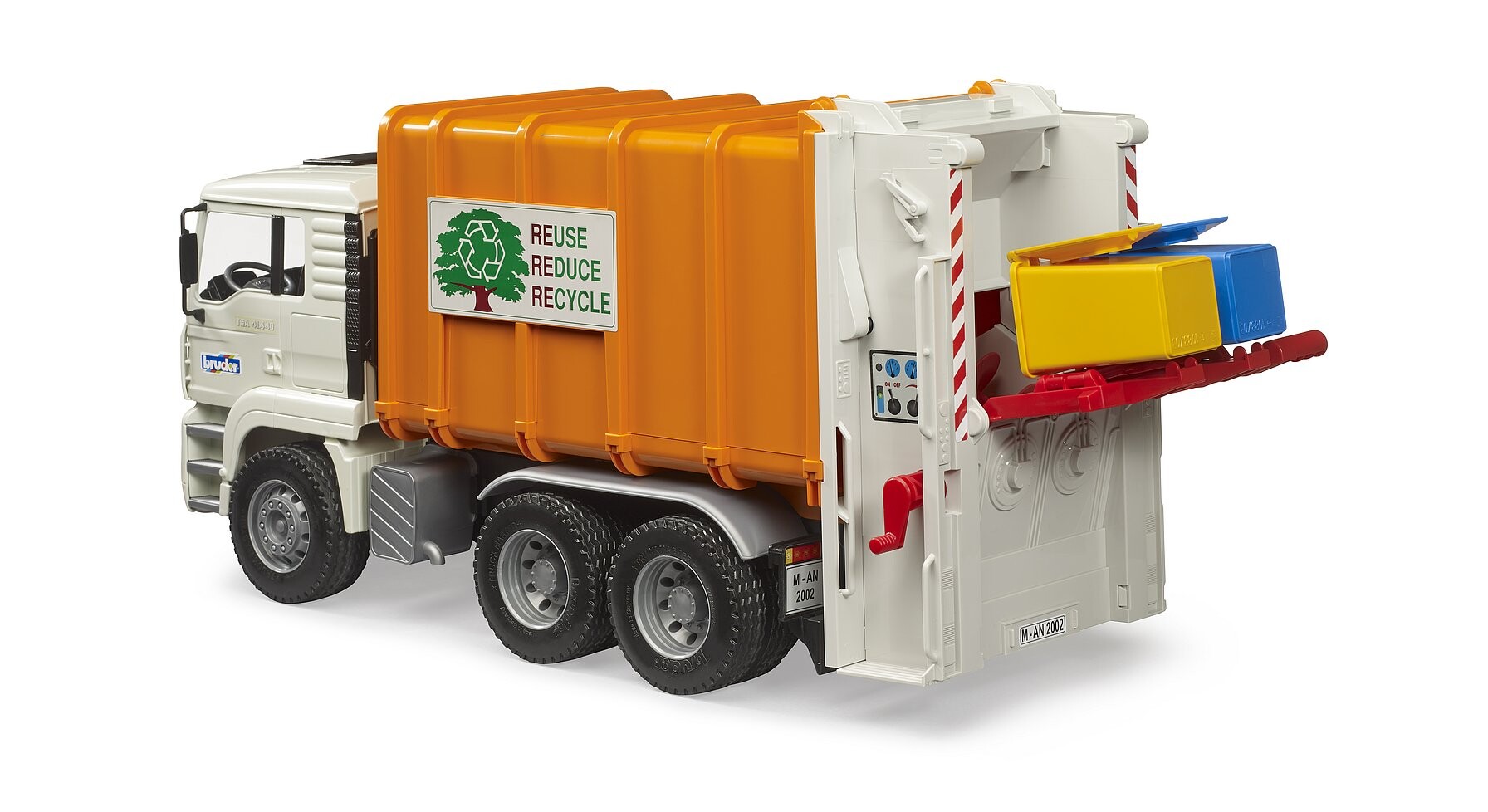 Camion dei rifiuti a caricamento posteriore man tga - 