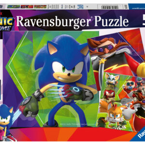 Ravensburger - puzzle sonic, collezione 3x49, 3 puzzle da 49 pezzi, età raccomandata 5+ anni - RAVENSBURGER, Sonic