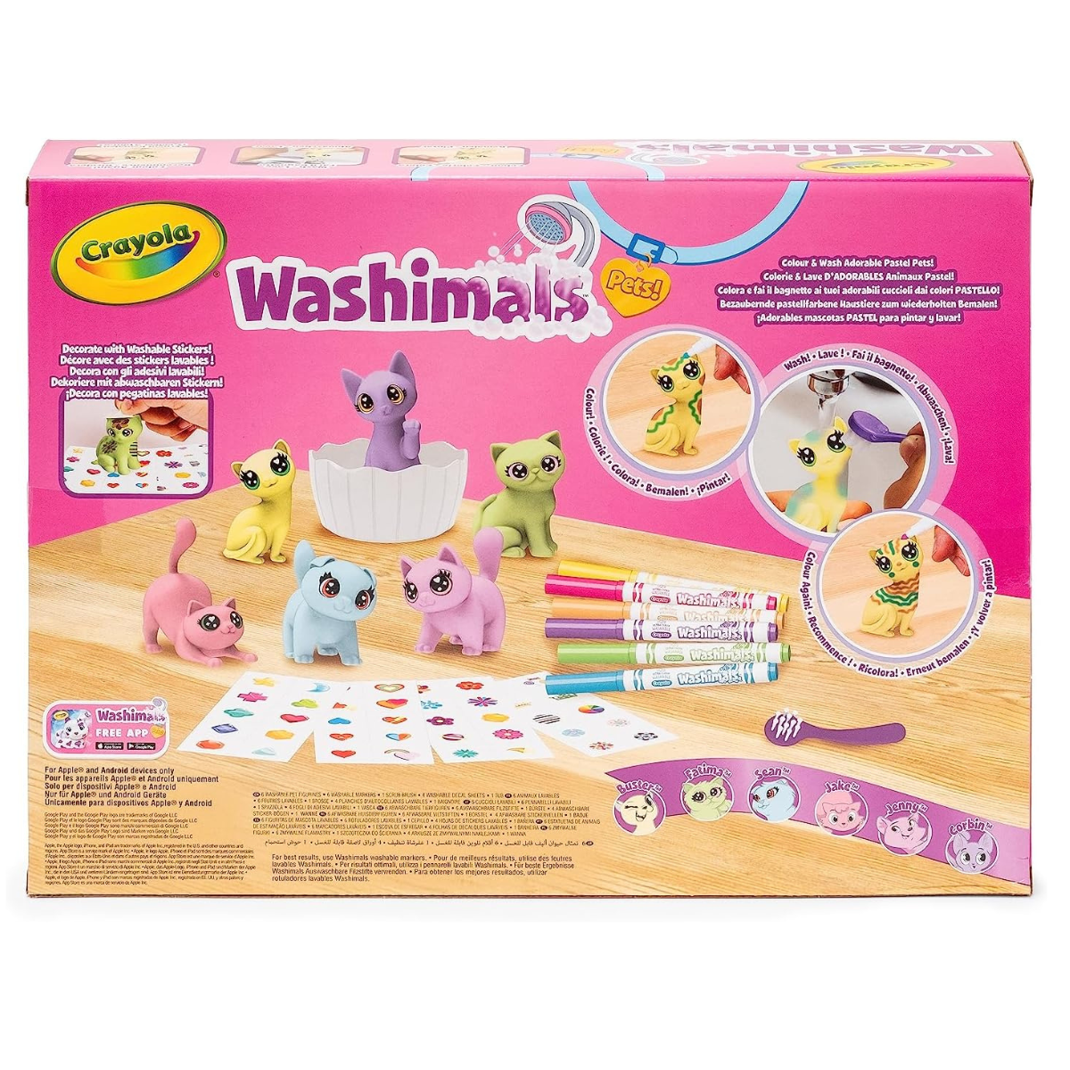 Crayola washimals set - special edition colori pastel - Toys Center