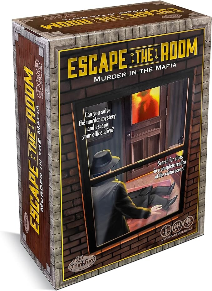 Thinkfun - escape the room: omicidio di mafia, gioco di logica da tavolo  per adulti, 13 giocatori, età 14+ anni - Toys Center
