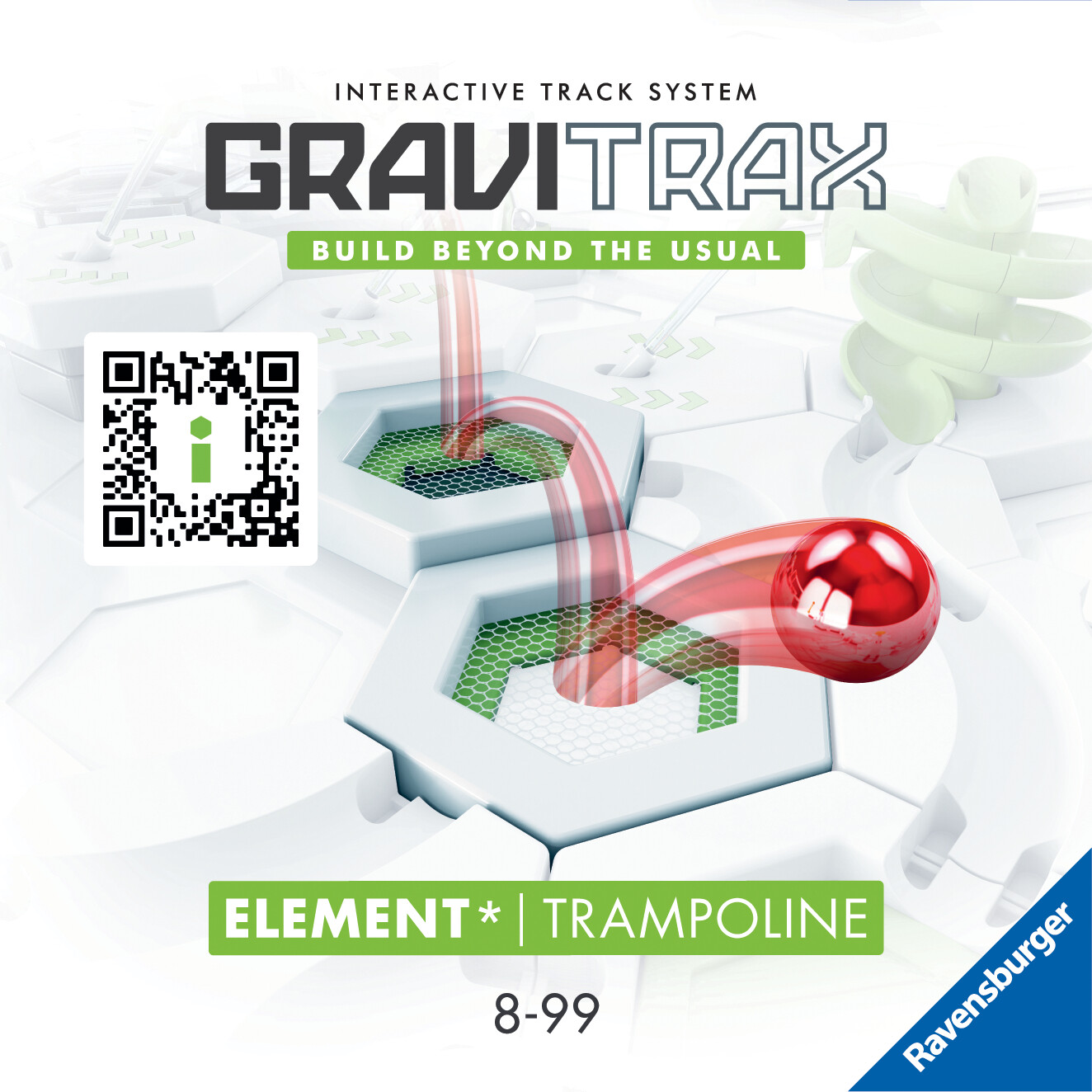 Ravensburger gravitrax trampoline, gioco innovativo ed educativo stem, 8+ anni, accessorio - GRAVITRAX