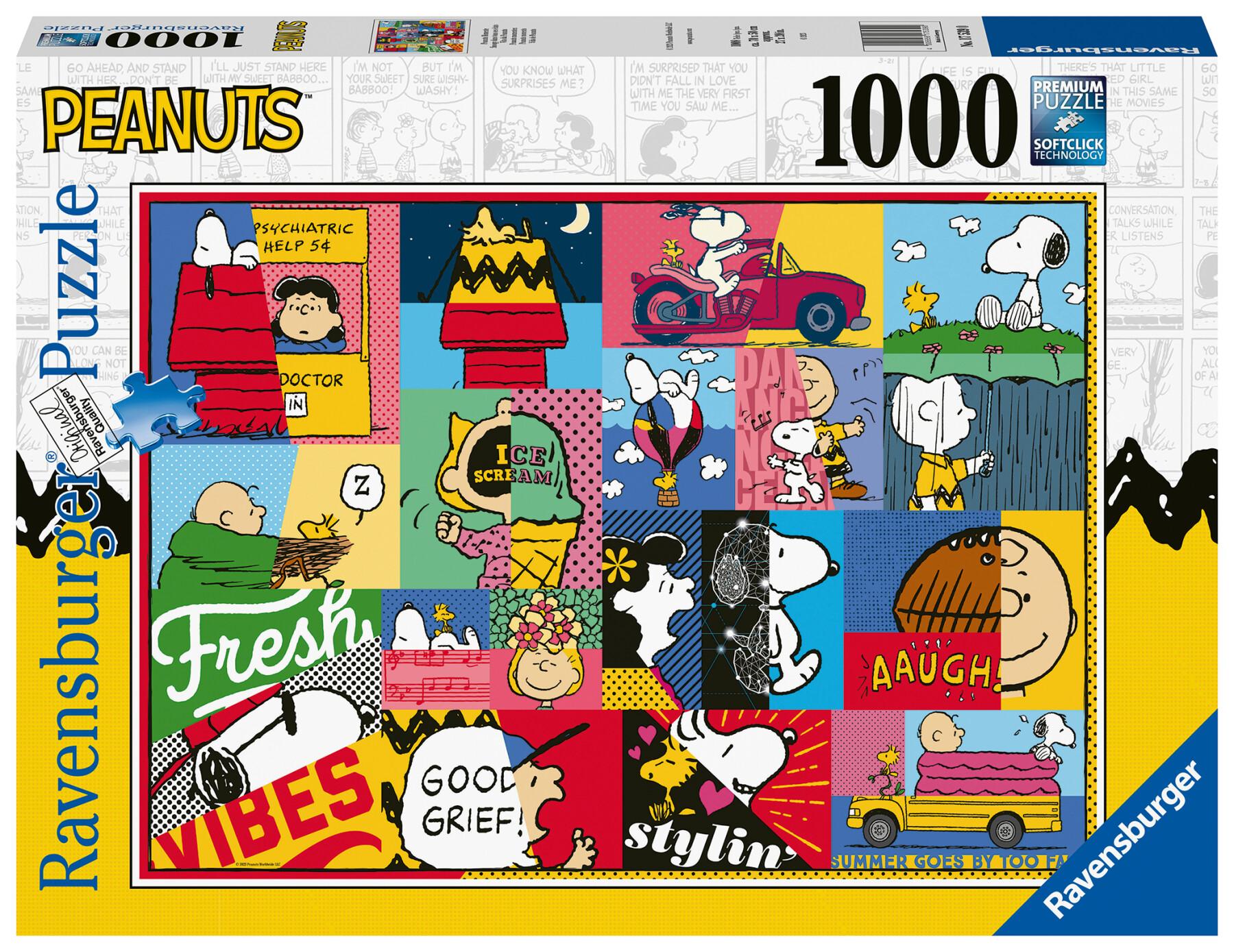 Ravensburger - puzzle vita da peanuts, 1000 pezzi, puzzle adulti - RAVENSBURGER