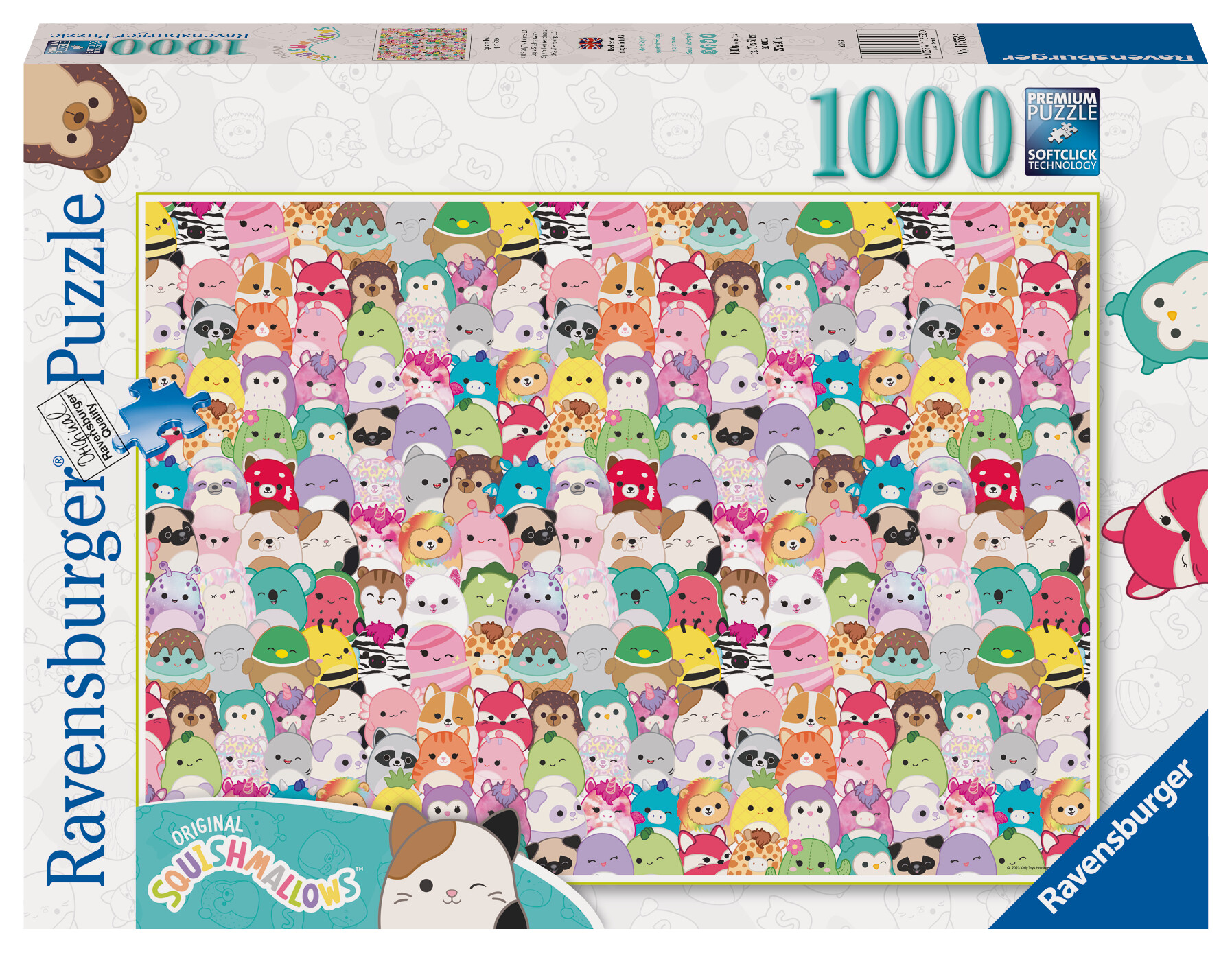 RAVENSBURGER - PUZZLE SQUISHMALLOWS CHALLENGE, 1000 PEZZI, PUZZLE ADULTI -  Toys Center