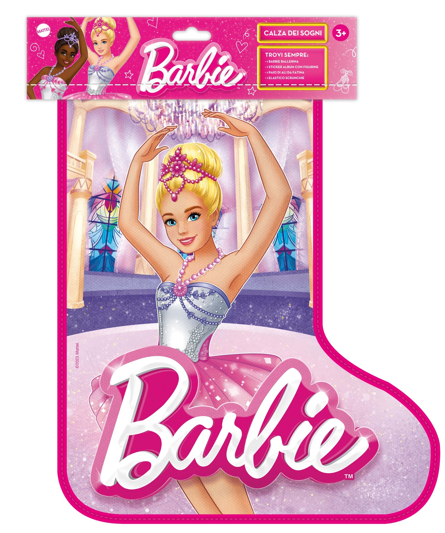 Barbie - calza dei sogni di barbie 2024, calza della befana con bambola e gadgets - Barbie