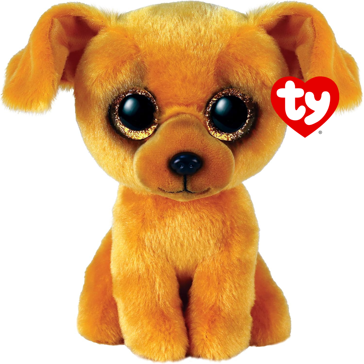 Ty - peluche - beanie boos - cane - zuzu - marrone chiaro - peluche con  occhioni glitter dorati - il morbido pupazzo con gli occhi grandi  scintillanti - 15 cm - 36393 - Toys Center