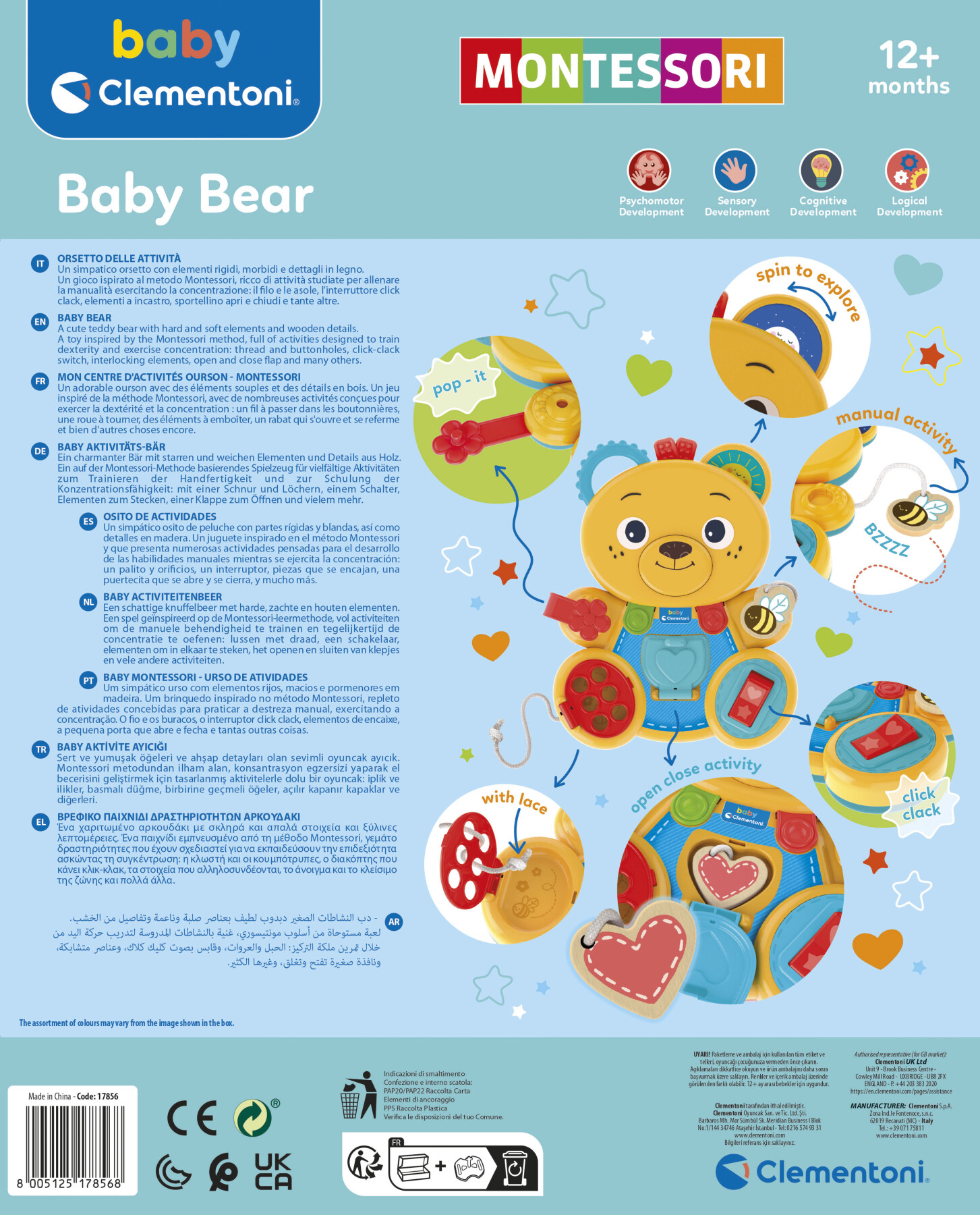 Baby clementoni montessori baby bear - BABY CLEMENTONI