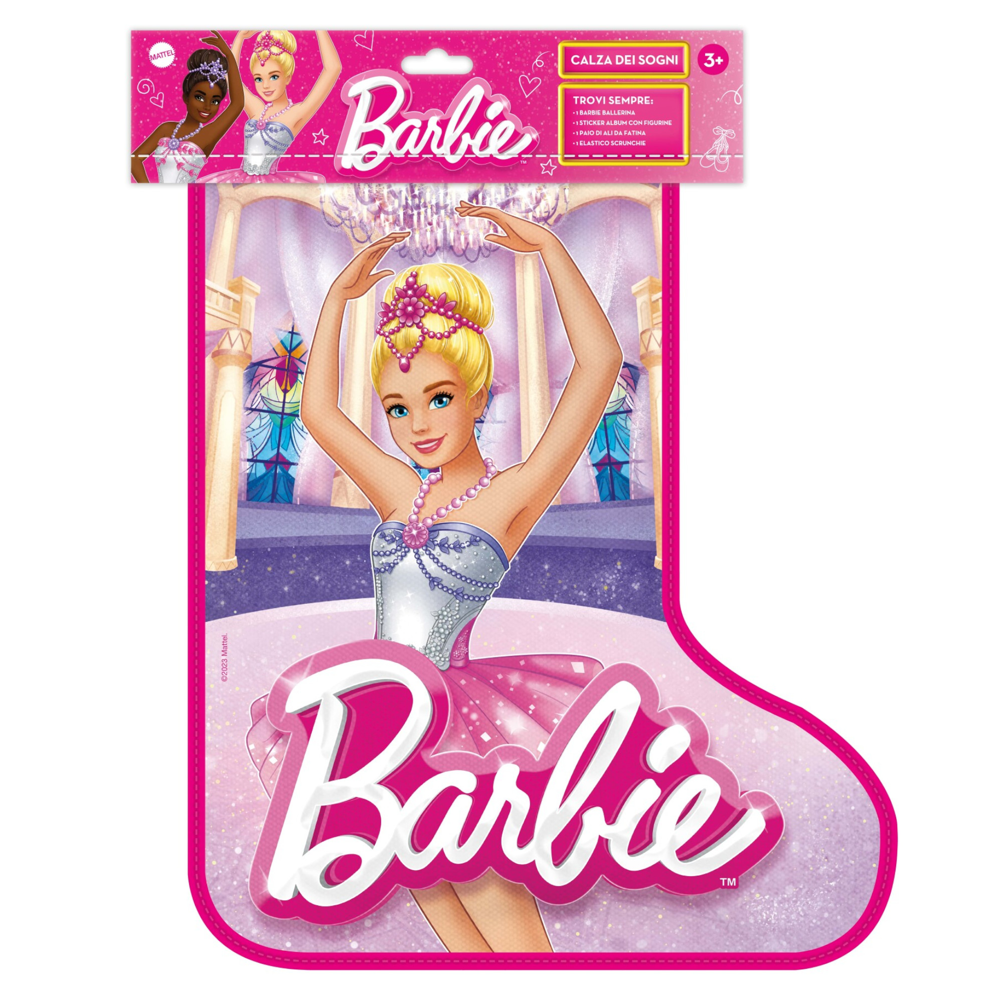 Barbie - calza dei sogni di barbie, calza della befana con bambola e gadgets - Barbie