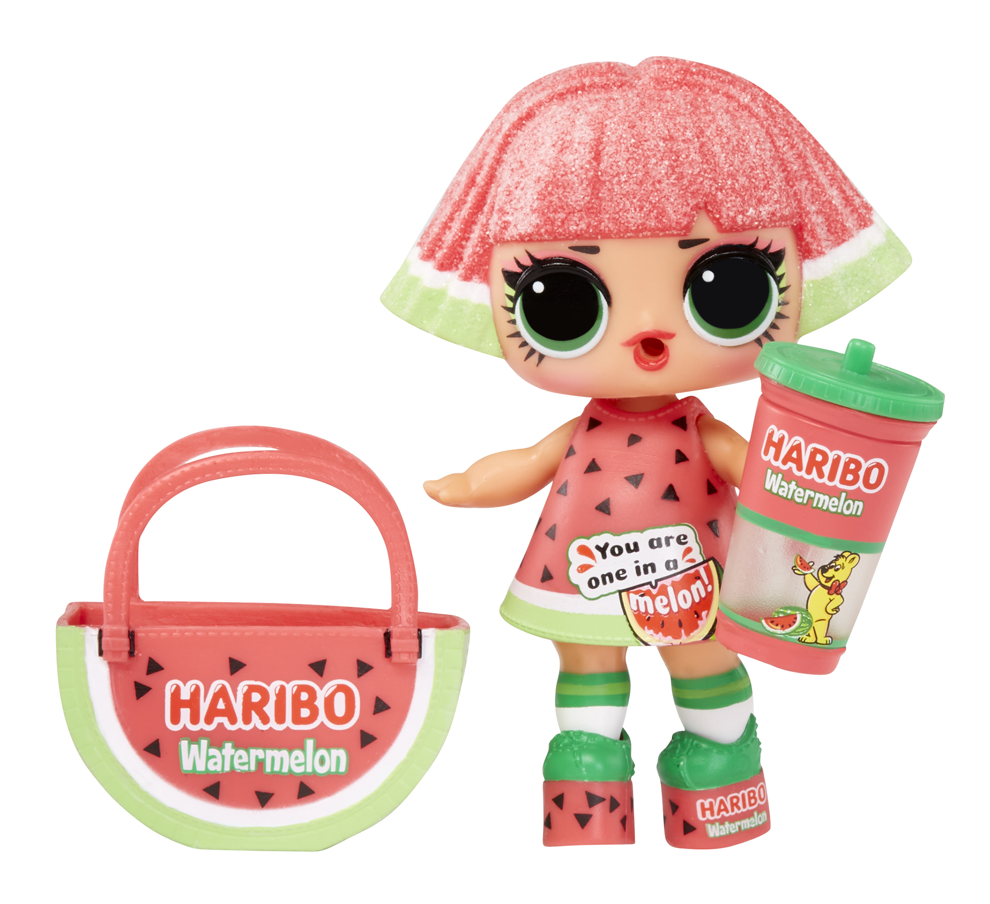 Lol surprise - loves mini sweets serie x haribo - include 1 bambola a tema caramelle e accessori divertenti - LOL