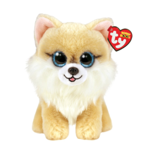 Ty beanie boos honeycomb il corgi, con occhi azzurri grandi e glitter, il peluche con gli occhi grandi scintillanti 15 cm t36571 - TY