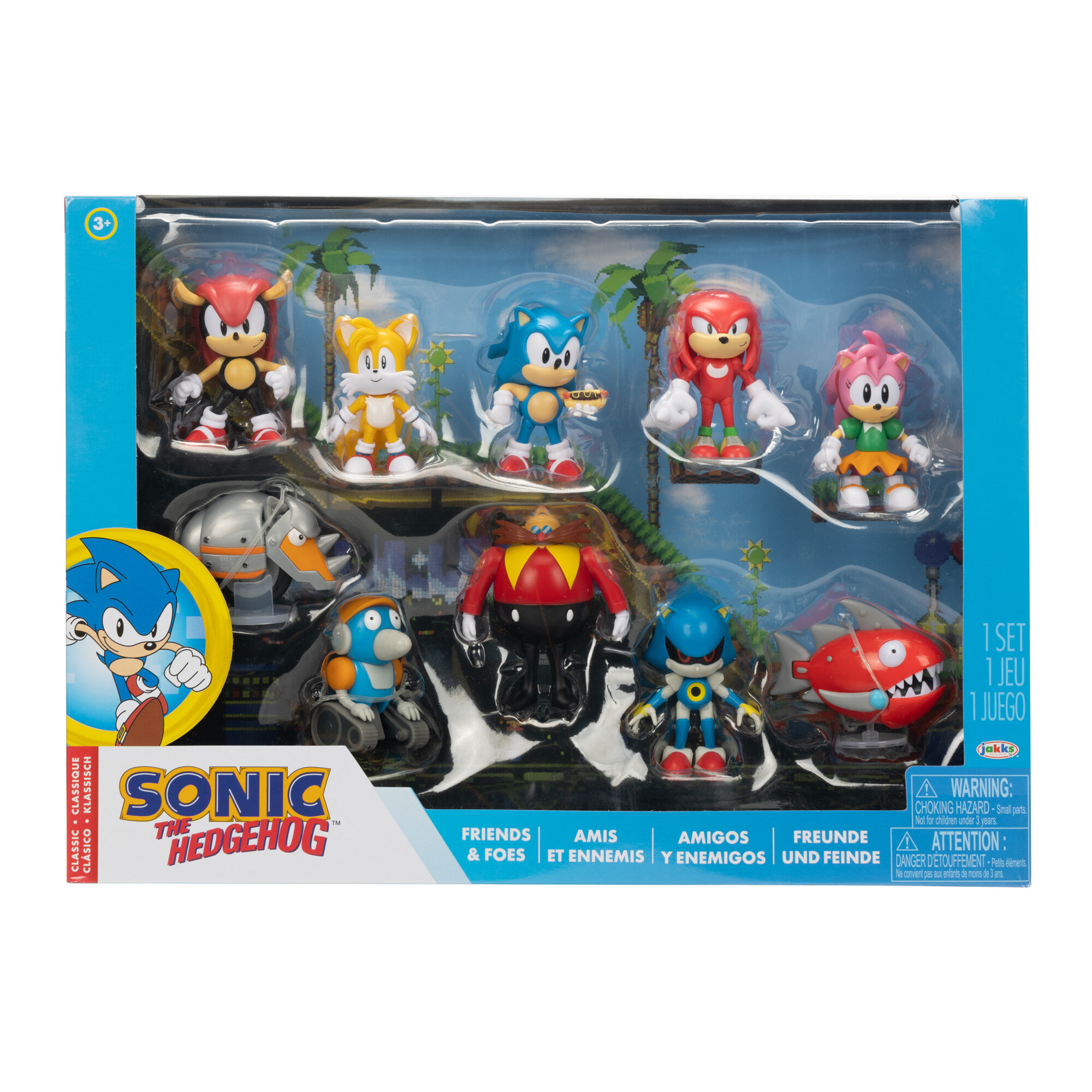 Sonic classic pack da 10 personaggi articolati estremamente dettagliati -  Toys Center