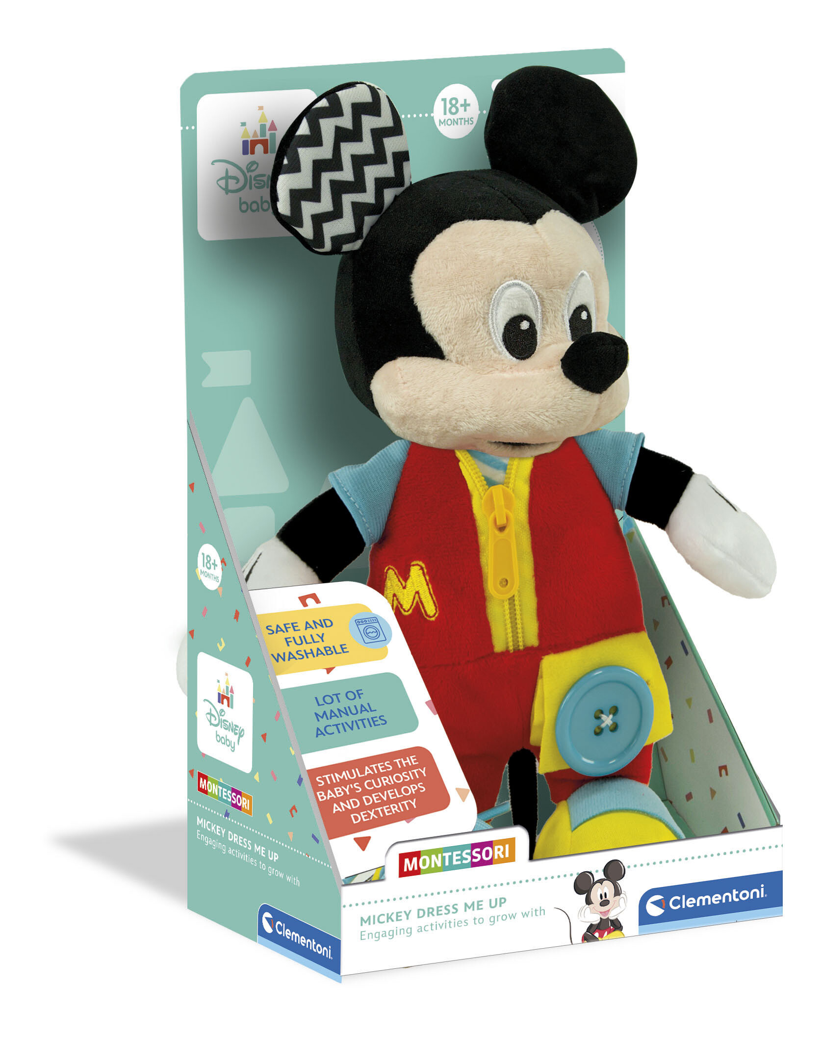 Disney baby mickey dress me up plush - BABY CLEMENTONI