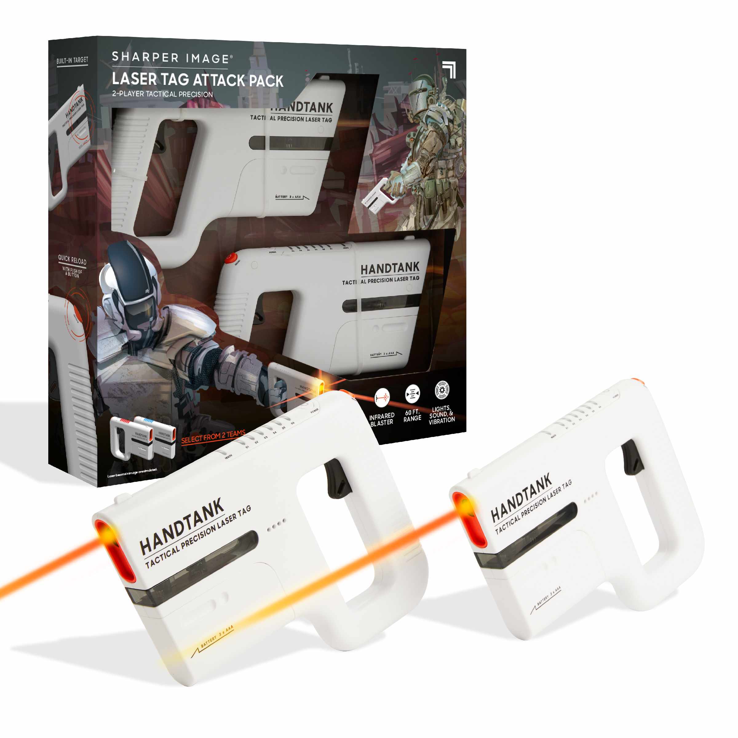 Toy laser tag handtank attack pack - Sharper Image