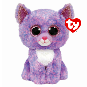 Ty - cassidy - peluche gatto, cassidy, viola, pupazzo, animale di pezza, 36486 - TY