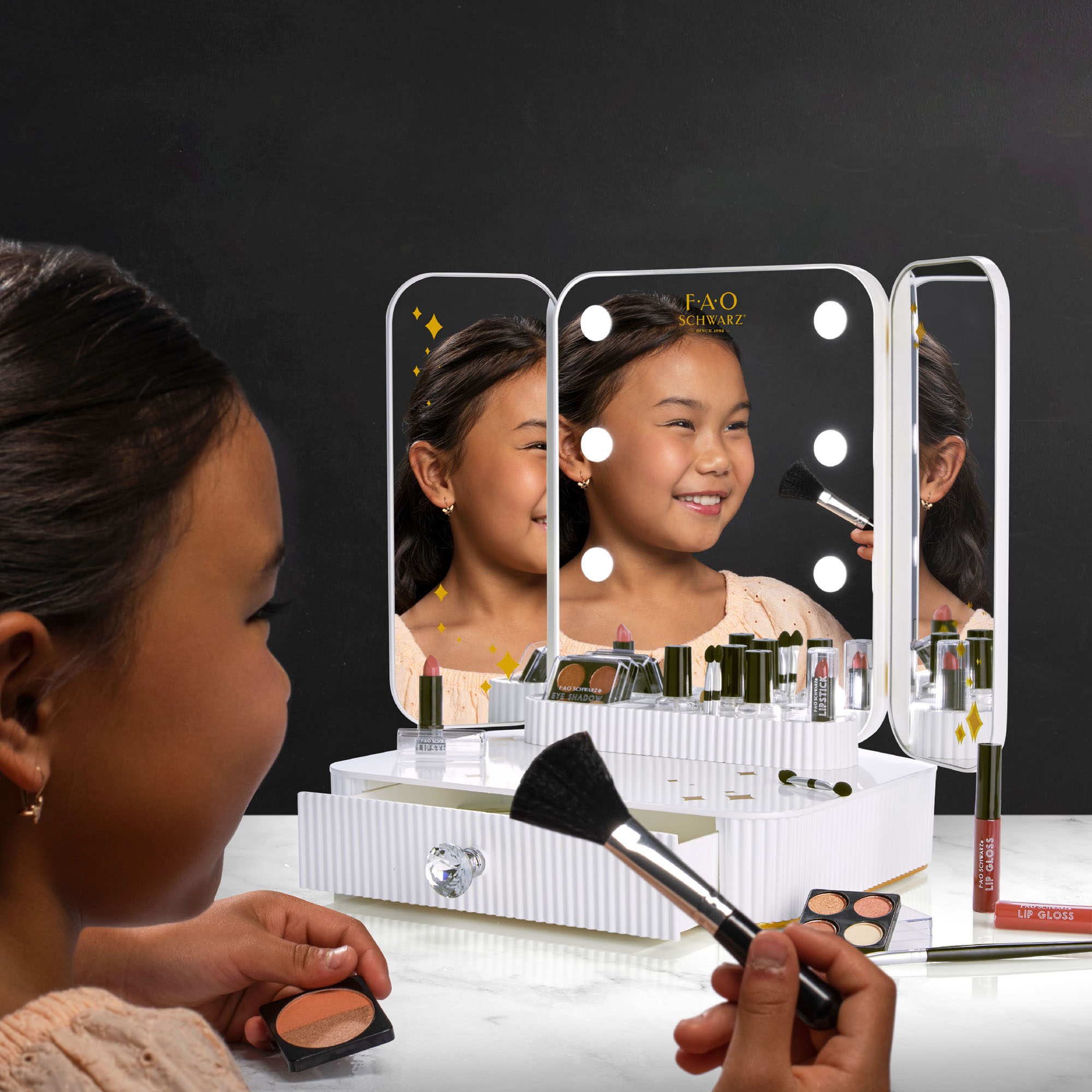 Vanity makeup studio con luci led - FAO Schwarz