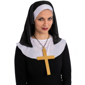 Set suora (copricapo, collarino, collana) in busta c/cav. - 