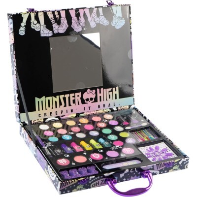 Monster high make up case valigetta trucchi con specchio ombretti smalti lucidalabbra - 