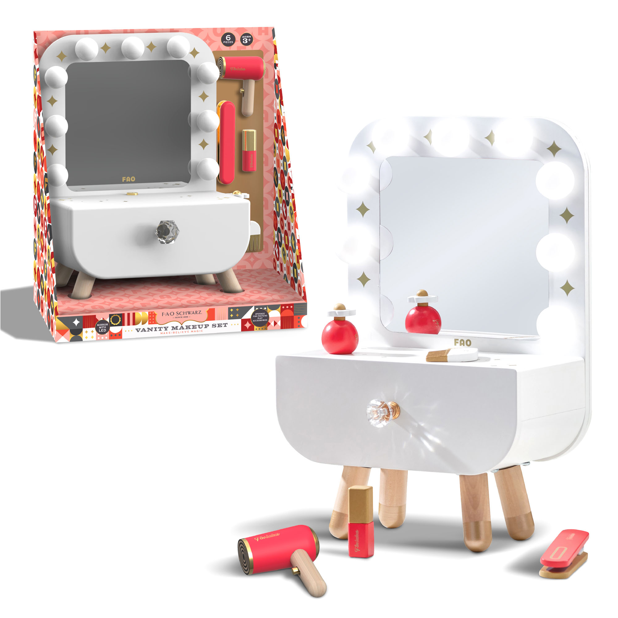 Set trucco vanity make-believe magic mirror - FAO Schwarz