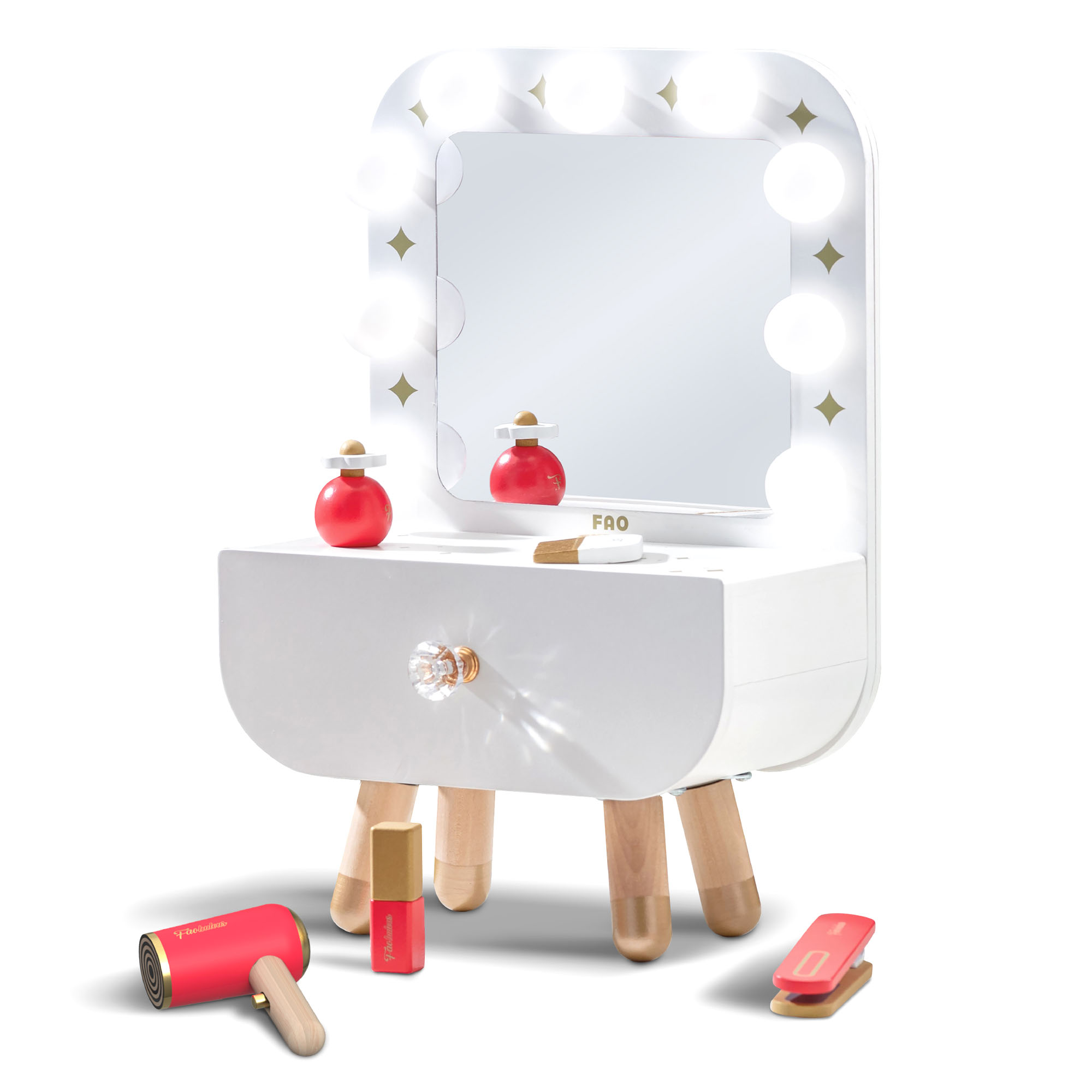 Set trucco vanity make-believe magic mirror - FAO Schwarz