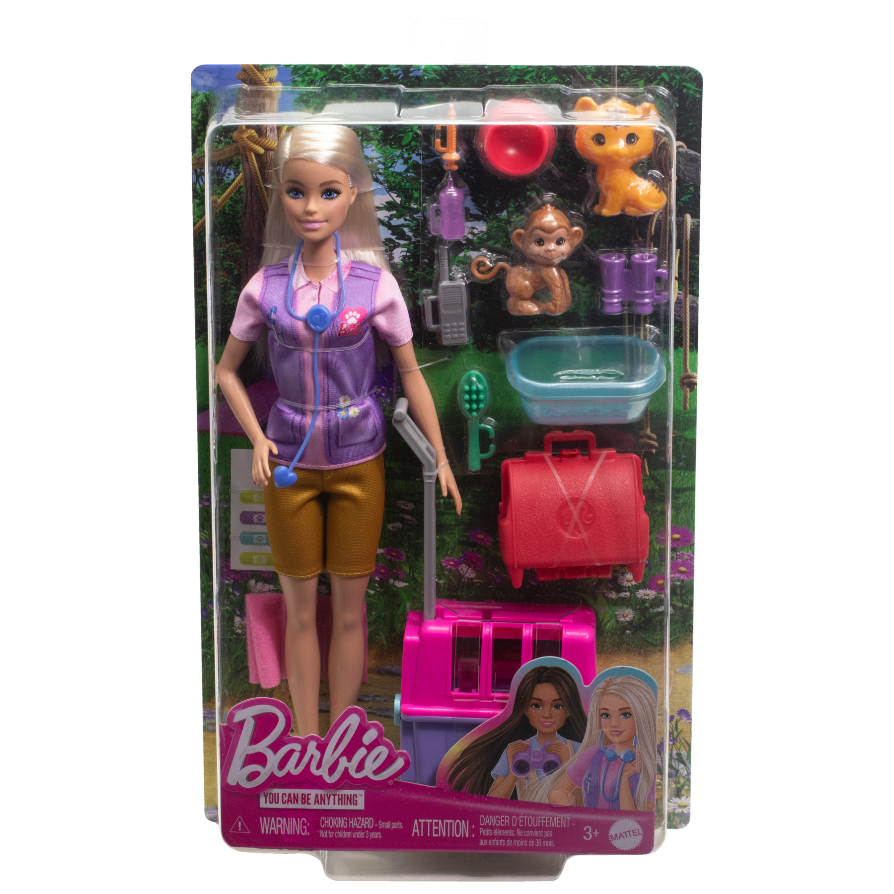 Barbie playset dei cuccioli con trasportino e accessori - Barbie