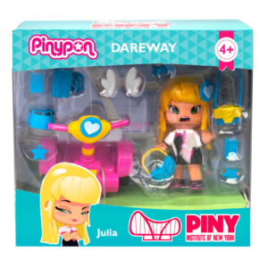 Pinypon piny dareway, personaggio piny con il dareway e accessori; - PINYPON