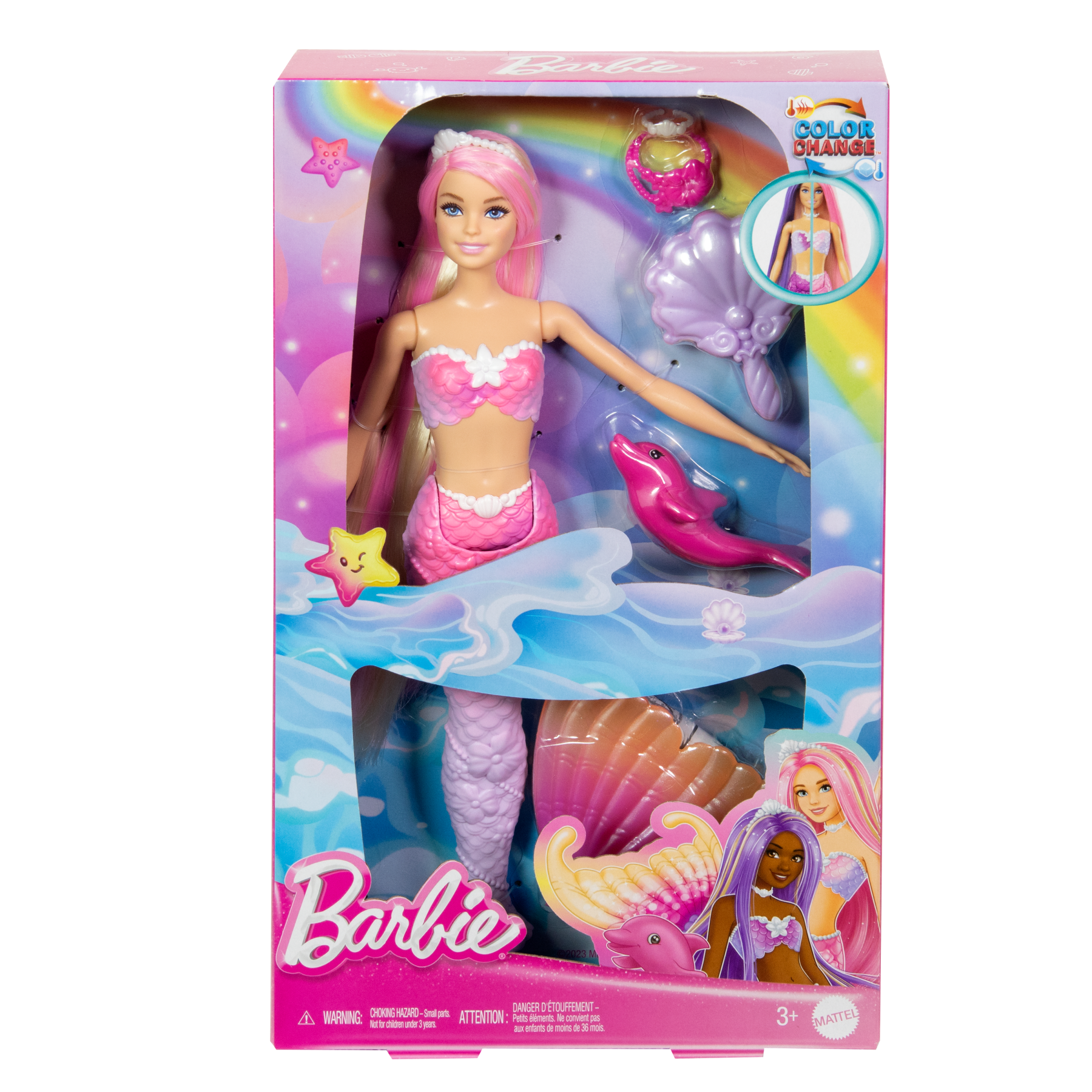 Barbie sirena colori del mare, bambola con effetto cambia colore - Barbie