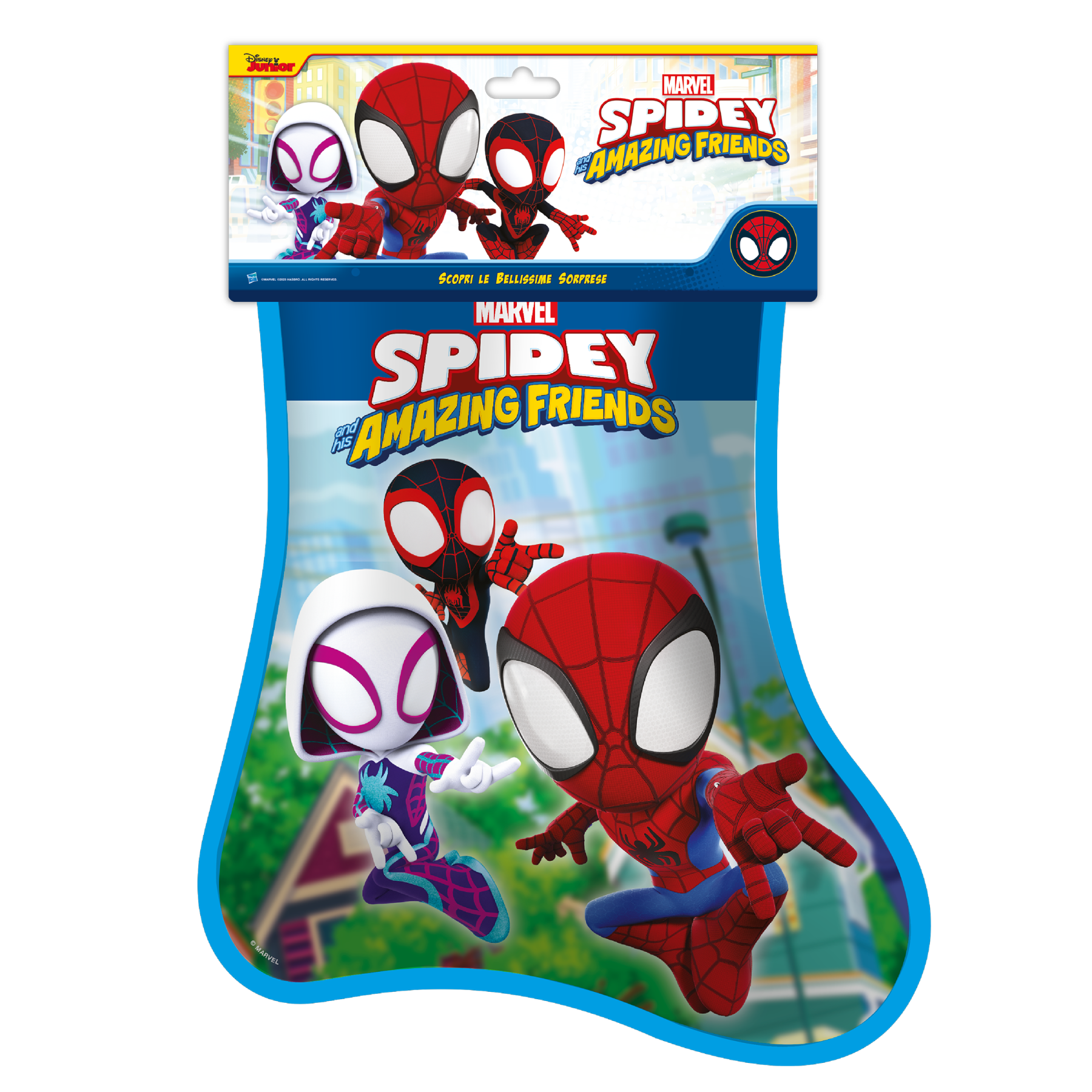 Hasbro spidey e i suoi fantastici amici, calza della befana spidey e i suoi fantastici amici 2024 - SPIDEY