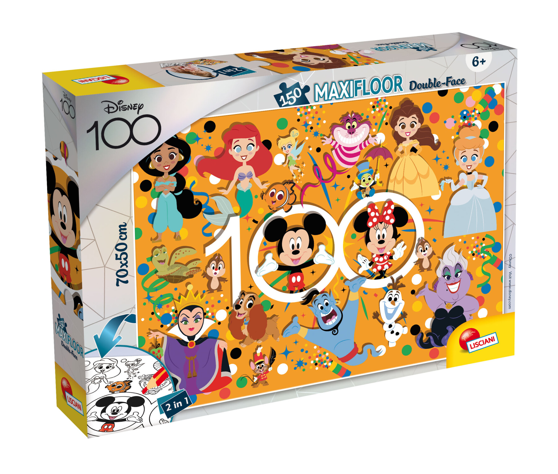 Disney puzzle df maxifloor 150 disney 100 - multicharacter - LISCIANI