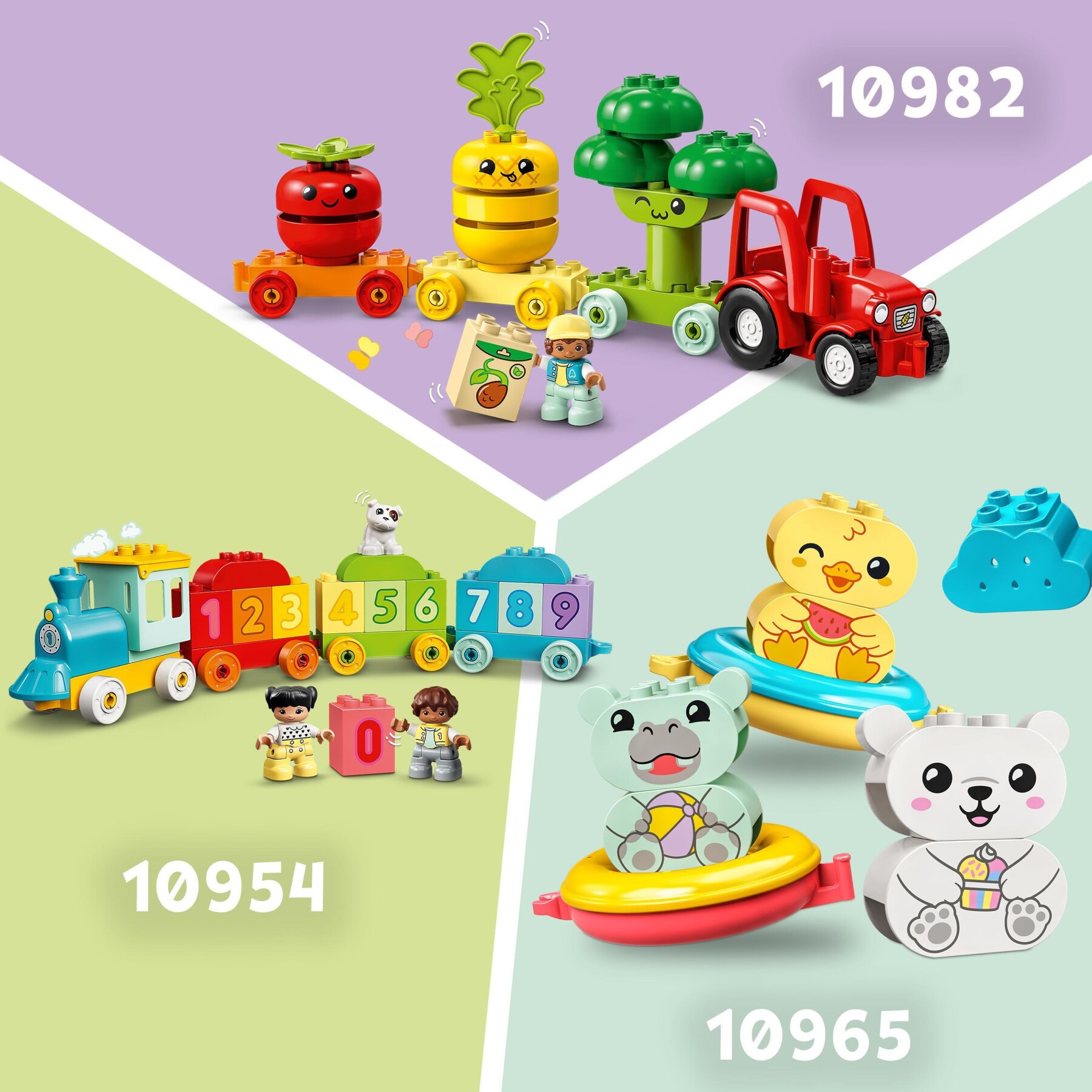 Lego duplo 10412 il treno degli animali, giochi per bambini da 1.5 anni, giocattolo educativo per l'apprendimento didattico - LEGO DUPLO