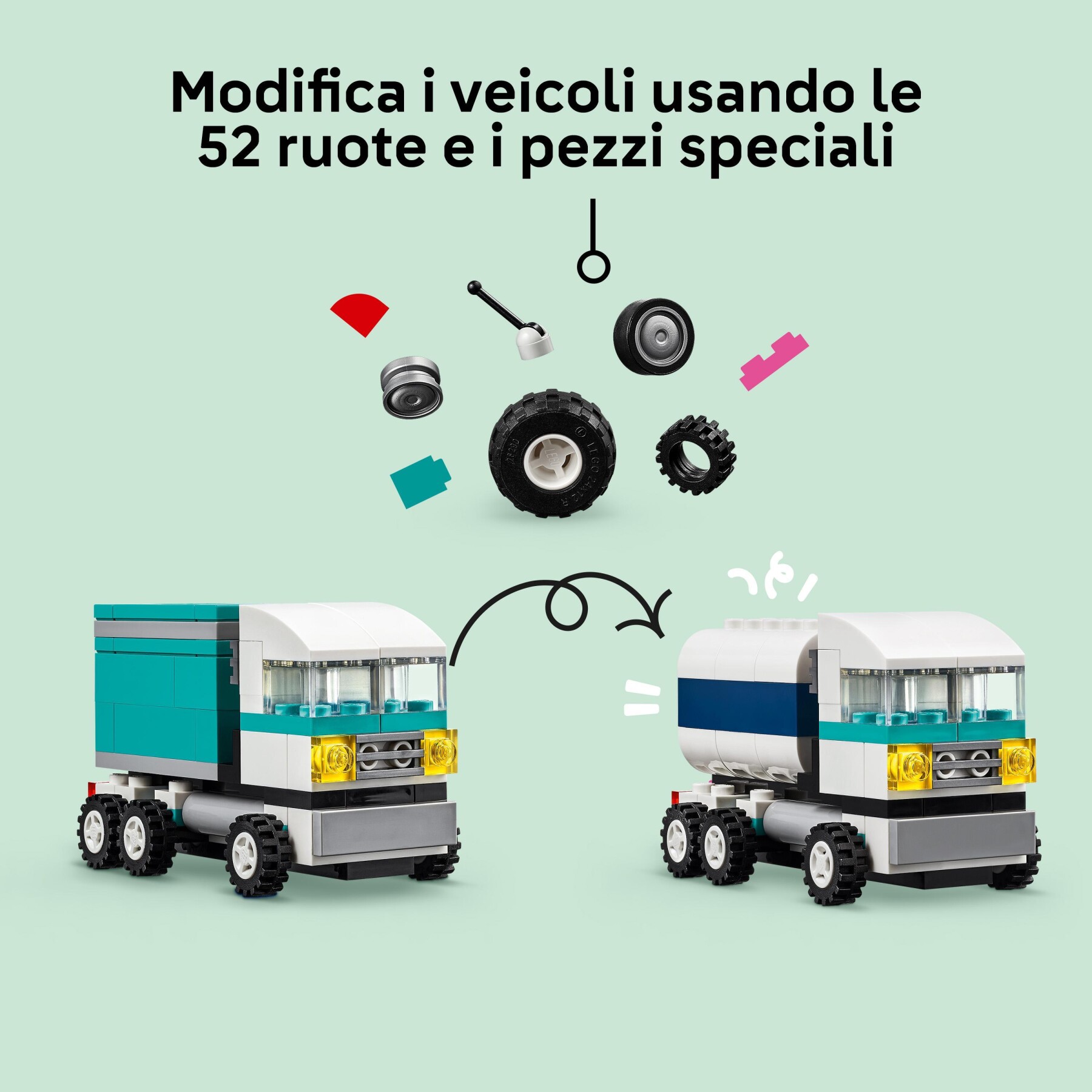 Lego classic 11036 veicoli creativi, modellini di auto in mattoncini, macchine giocattolo per bambini e bambine 5+ anni - LEGO CLASSIC