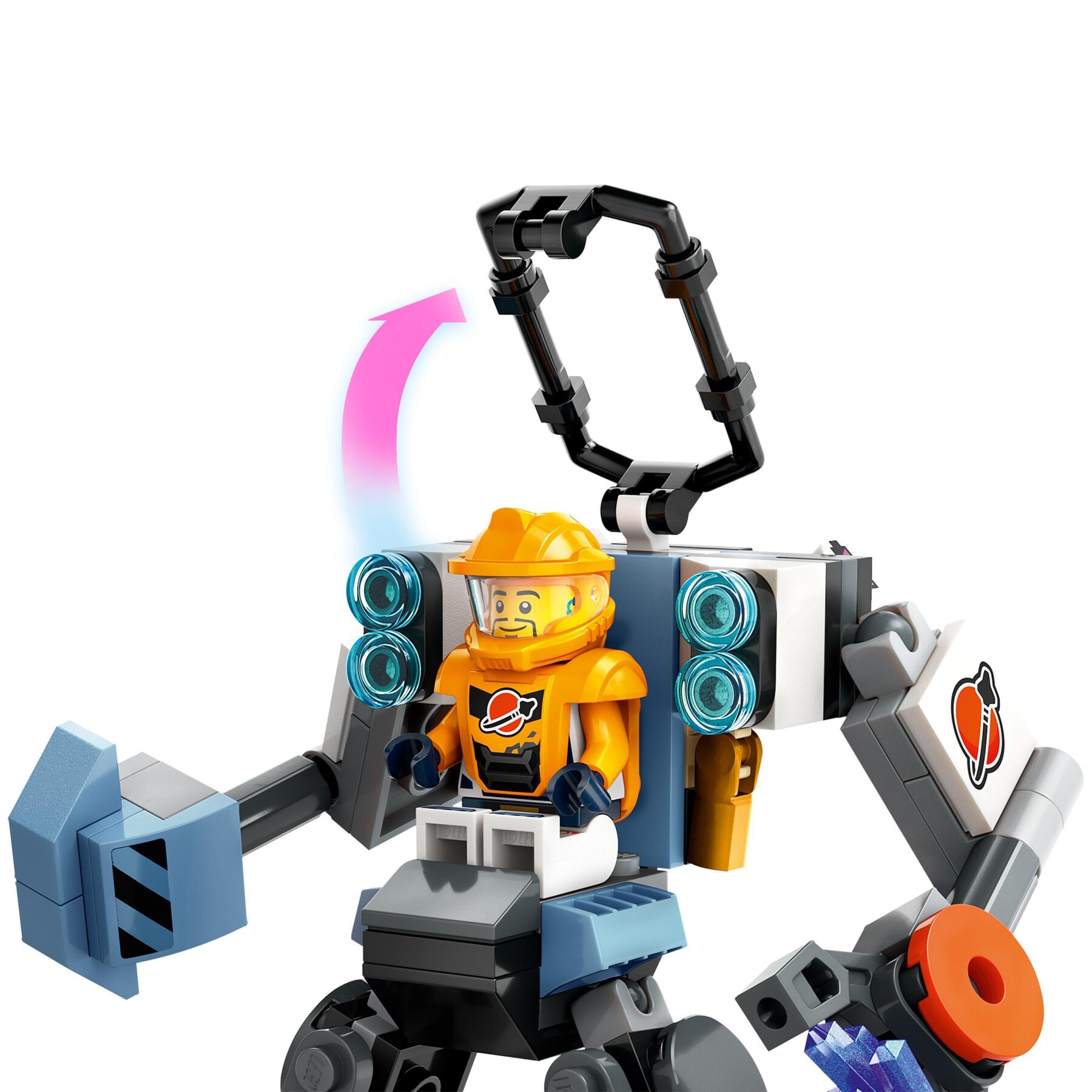 Lego city 60428 mech di costruzione spaziale, giochi per bambini di 6+ anni, tuta snodabile con minifigure e robot giocattolo - LEGO CITY