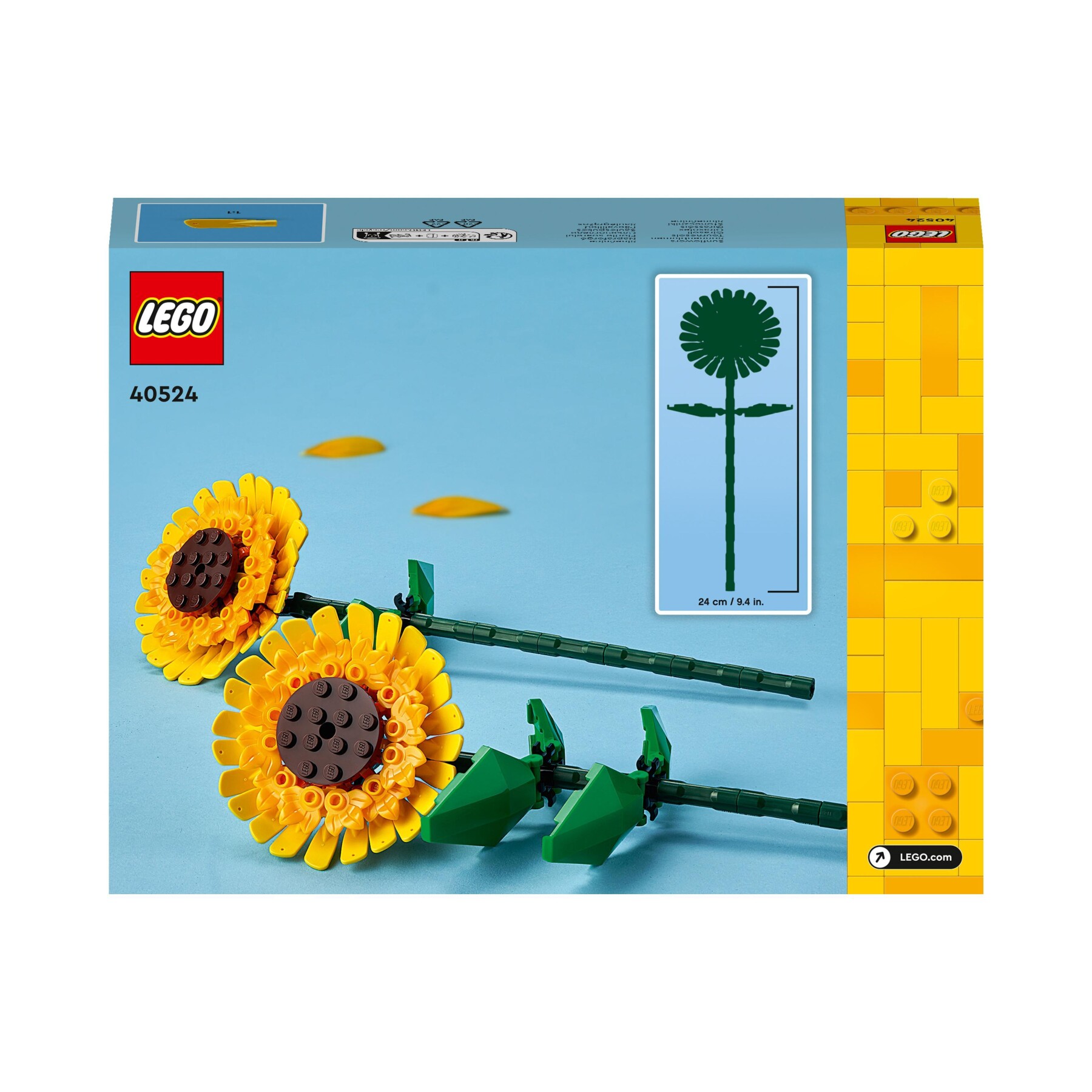 Lego creator 40524 girasoli, fiori finti per bambini 8+ compatibile con bouquet fiori artificiali, regalo per ragazza o ragazzo - LEGO CREATOR