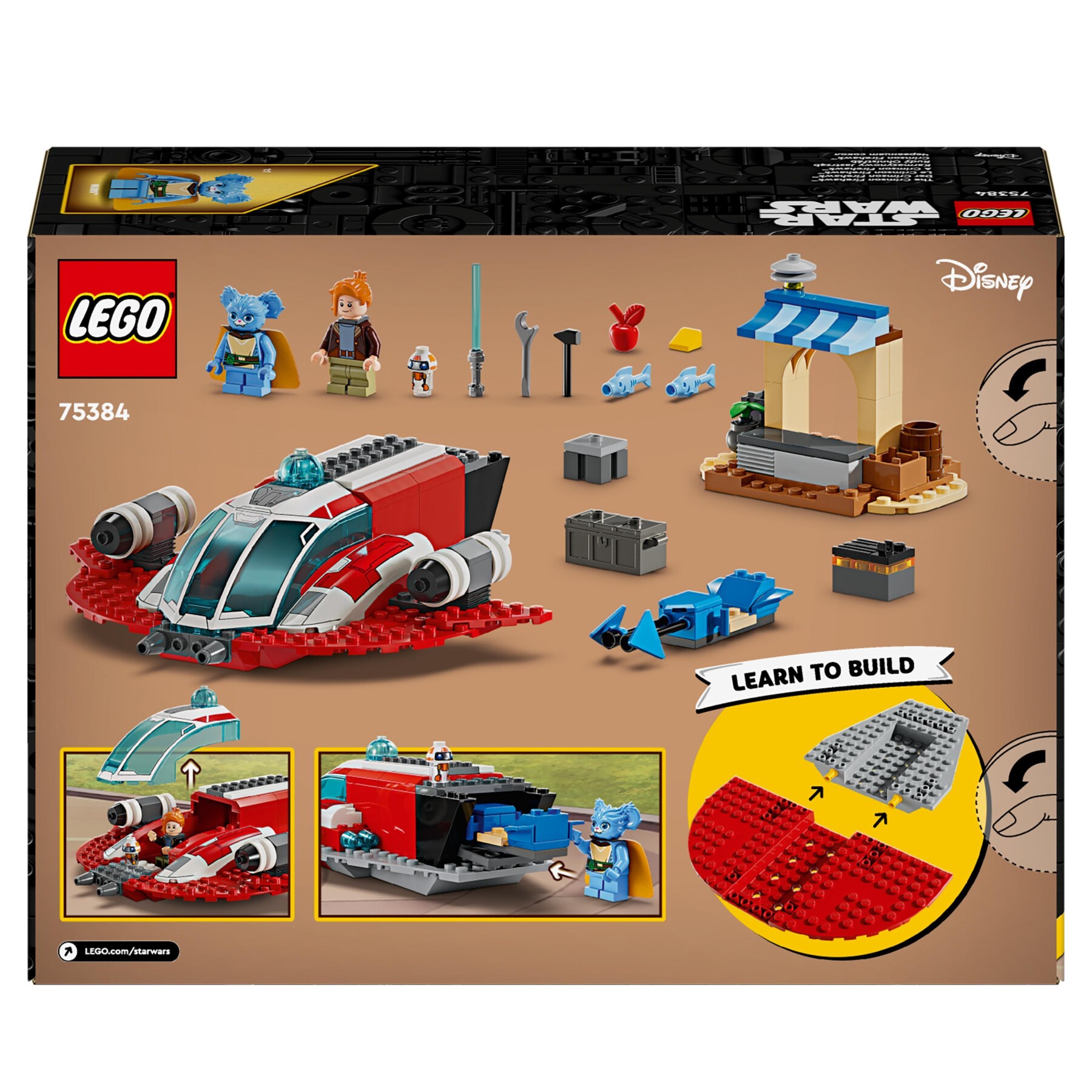 Lego star wars 75384 the crimson firehawk, starter set con astronave giocattolo, speeder bike e 3 personaggi, regalo bambini 4+ - LEGO® Star Wars™, Star Wars