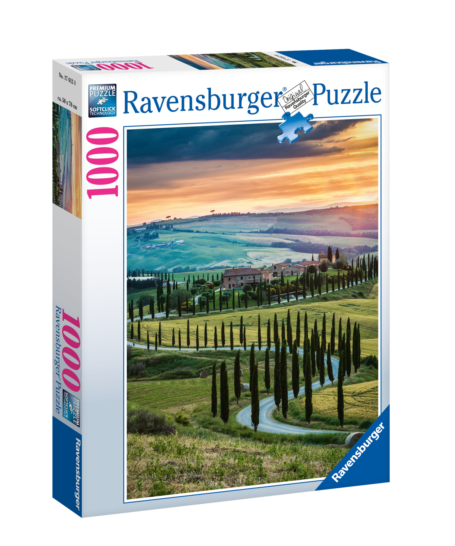 Ravensburger - puzzle val d'orcia, toscana, 1000 pezzi, puzzle adulti - RAVENSBURGER